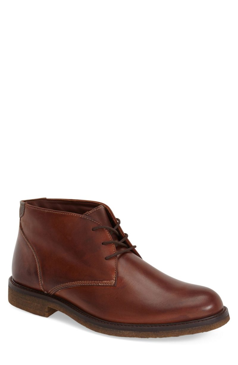 johnston and murphy copeland chukka red brown
