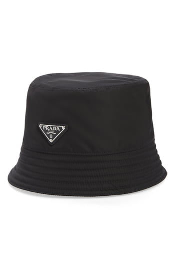 Men’s Prada Logo Nylon Bucket Hat – Black | The Fashionisto
