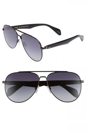 Men's Rag & Bone 62Mm Aviator Gradient Sunglasses - Men's Rag & Bone 62Mm Aviator Gradient Sunglasses -