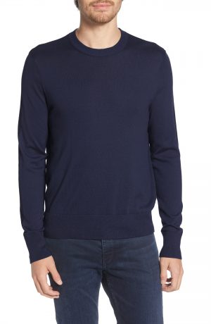 Men's Rag & Bone Barrow Colorblock Sweater, Size Medium - Blue Men's Rag & Bone Barrow Colorblock Sweater, Size Medium - Blue