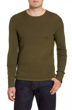 Men's Rag & Bone Davis Slim Fit Crewneck Sweater, Size Large - Green Men's Rag & Bone Davis Slim Fit Crewneck Sweater, Size Large - Green