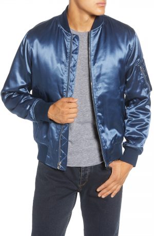 Men's Rag & Bone Manston Bomber Jacket, Size X-Large - Blue Men's Rag & Bone Manston Bomber Jacket, Size X-Large - Blue