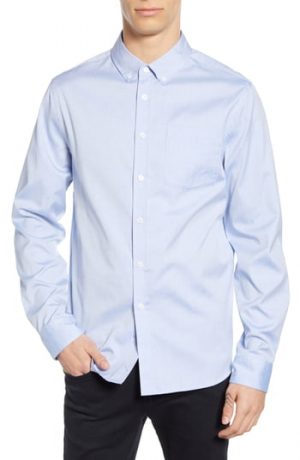 Men's Saturdays Nyc Crosby Oxford Shirt, Size Small - Blue Men's Saturdays Nyc Crosby Oxford Shirt, Size Small - Blue