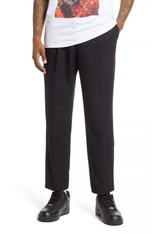 Men's Saturdays Nyc Varick Wool Blend Pants, Size Small - Black Men's Saturdays Nyc Varick Wool Blend Pants, Size Small - Black