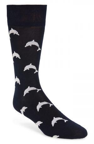 Men's Thom Browne Dolphin Icon Socks, Size One Size - Blue Men's Thom Browne Dolphin Icon Socks, Size One Size - Blue