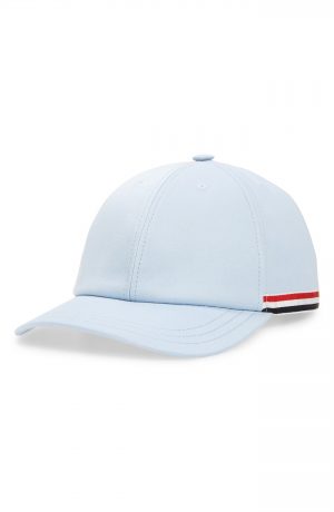 Men's Thom Browne Twill Baseball Cap - Blue Men's Thom Browne Twill Baseball Cap - Blue