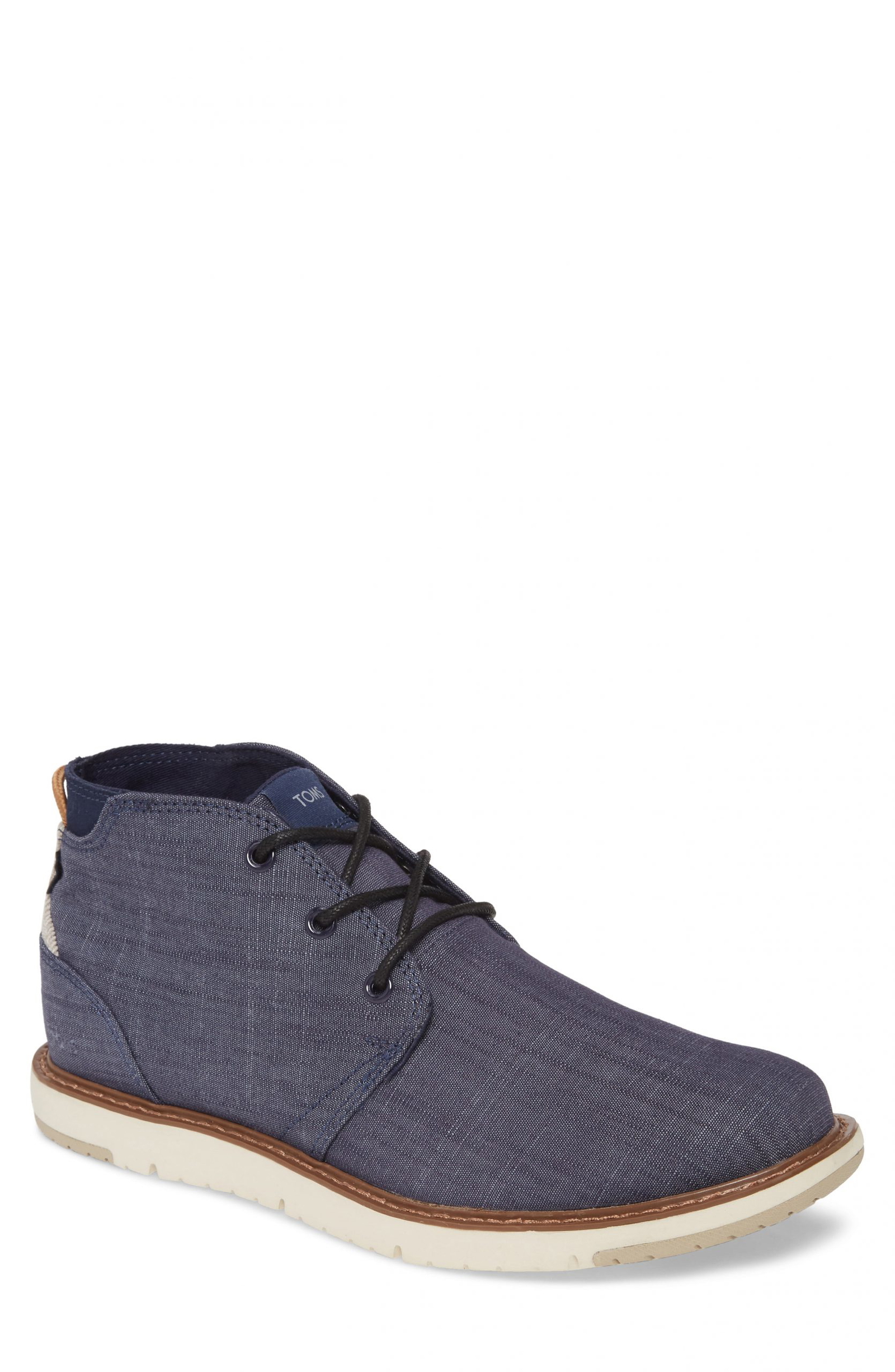 toms navi distressed leather chukka