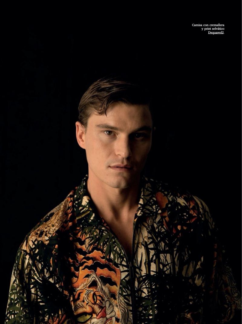 Oliver Cheshire Dons Printed Shirts for Spanish GQ