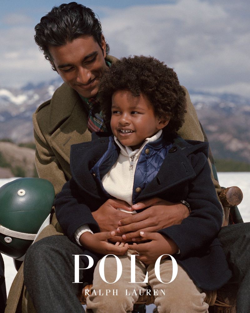 Model Jeenu Mahadevan appears in POLO Ralph Lauren's fall-winter 2019 outerwear campaign.