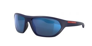 Prada Linea Rossa Man PS 18US - Frame color: Blue, Lens color: Blue, Size 66-17/135 Prada Linea Rossa Man PS 18US - Frame color: Blue, Lens color: Blue, Size 66-17/135