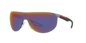 Prada Linea Rossa Man PS 61US - Frame color: Gunmetal, Lens color: Blue Mirror, Size FA-LS/130 Prada Linea Rossa Man PS 61US - Frame color: Gunmetal, Lens color: Blue Mirror, Size FA-LS/130