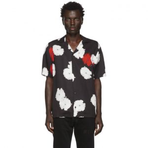 Saturdays NYC Black Canty Moon Flower Shirt Saturdays NYC Black Canty Moon Flower Shirt