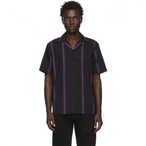Saturdays NYC Black Canty Stripe Shirt Saturdays NYC Black Canty Stripe Shirt