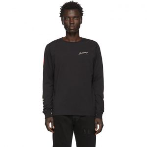 Saturdays NYC Black Moonflower Long Sleeve T-Shirt Saturdays NYC Black Moonflower Long Sleeve T-Shirt