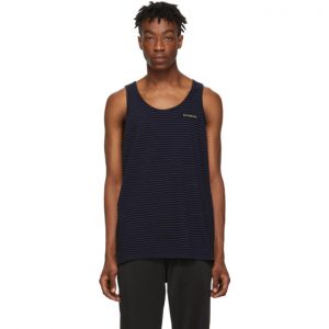Saturdays NYC Blue and Black Nick Tank Top Saturdays NYC Blue and Black Nick Tank Top