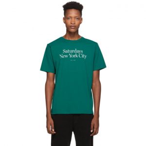Saturdays NYC Green Miller Standard T-Shirt Saturdays NYC Green Miller Standard T-Shirt