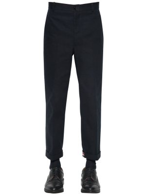 Straight Leg Cotton Twill Chino Pants Straight Leg Cotton Twill Chino Pants