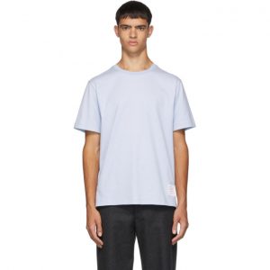 Thom Browne Blue Relaxed Fit T-Shirt Thom Browne Blue Relaxed Fit T-Shirt