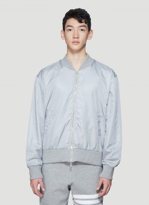 Thom Browne Lightweight Bomber Jacket in Grey size JPN - 2 Thom Browne Lightweight Bomber Jacket in Grey size JPN - 2