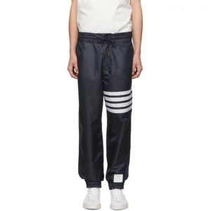 Thom Browne Navy Ripstop 4-Bar Track Pants Thom Browne Navy Ripstop 4-Bar Track Pants