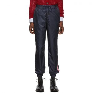 Thom Browne Navy Stripe Ripstop Track Pants Thom Browne Navy Stripe Ripstop Track Pants