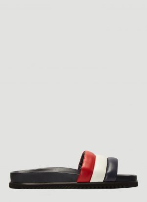 Thom Browne Quilted Pool Slides in Navy size US - 08 Thom Browne Quilted Pool Slides in Navy size US - 08
