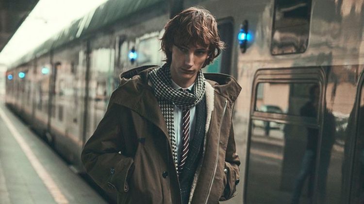 Thomas Riguelle Dons Smart Winter Style for Dlui la Repubblica