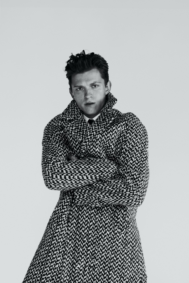 Tom Holland is a stylish vision for GQ Style USA.