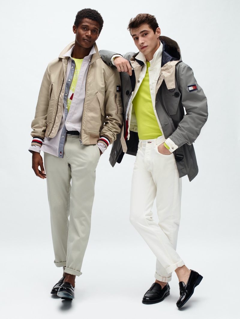 Embracing a timeless silhouette, O'Shea Robertson and Adrien Sahores sport menswear from Tommy Hilfiger's spring-summer 2020 collection. » Adrien, O'Shea + More Don Tommy Hilfiger Spring '20 American Pioneers Collection Embracing a timeless silhouette, O'Shea Robertson and Adrien Sahores sport menswear from Tommy Hilfiger's spring-summer 2020 collection.