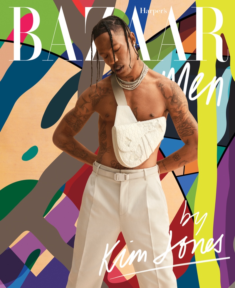 Travis Scott covers Harper's Bazaar Men.