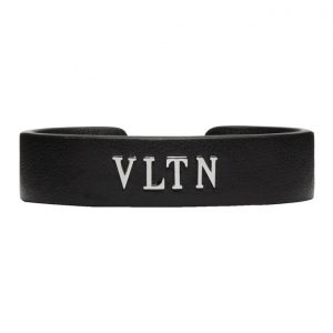 Valentino Black Valentino Garavani Leather Cuff Bracelet Valentino Black Valentino Garavani Leather Cuff Bracelet