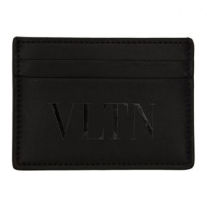 Valentino Black Valentino Garavani VLTN Card Holder Valentino Black Valentino Garavani VLTN Card Holder