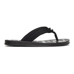 Valentino Black Valentino Garavani VLTN Flip Flops Valentino Black Valentino Garavani VLTN Flip Flops