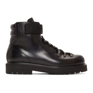 Valentino Black Valentino Garavani VLTN Lace-Up Boots Valentino Black Valentino Garavani VLTN Lace-Up Boots