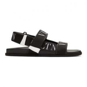 Valentino Black Valentino Garavani VLTN Sandals Valentino Black Valentino Garavani VLTN Sandals