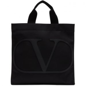 Valentino Black Valentino Garavani VLogo Tote Valentino Black Valentino Garavani VLogo Tote