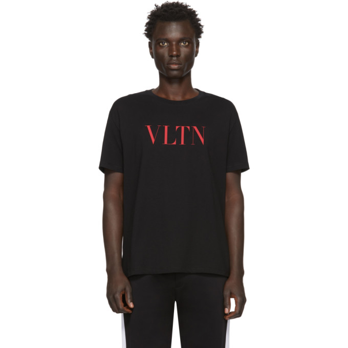 Valentino Black and Red VLTN T-Shirt | The Fashionisto