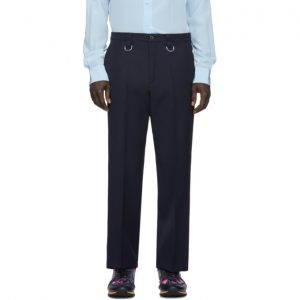 Valentino Navy Rings Trousers Valentino Navy Rings Trousers