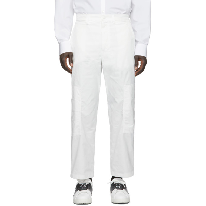 Valentino White Technical Twill Cargo Pants | The Fashionisto