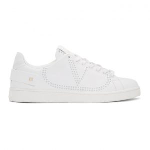 Valentino White Valentino Garavani VLogo Rockstud Strap Sneakers Valentino White Valentino Garavani VLogo Rockstud Strap Sneakers