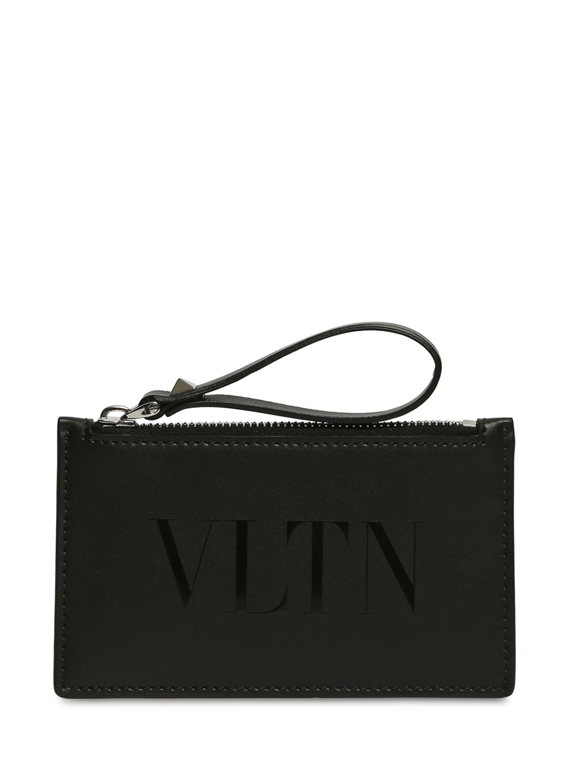 Vltn Logo Leather Card Holder | The Fashionisto