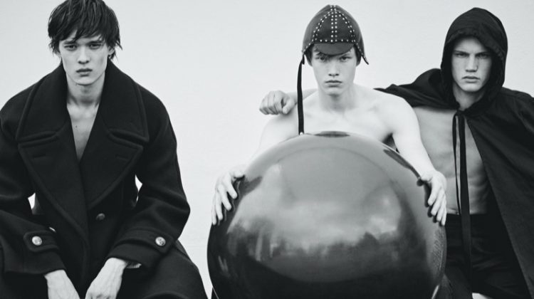 Alex, Rihards & Rubens Embrace Dark Style for Vogue Ukraine
