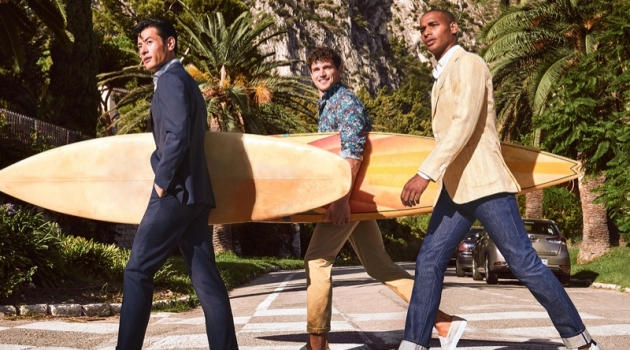 Yusuke, Giacomo + More Are Stylish Gents for Atelier Munro Spring '20 Campaign Grabbing their boards, Yusuke Ogasawara, Giacomo Cavalli, and Sacha M'Baye appear in Atelier Munro's spring-summer 2020 campaign.