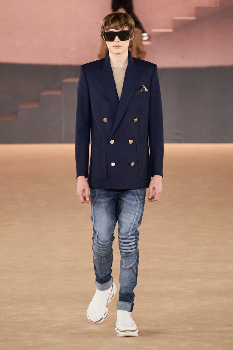 Balmain Fall Winter 2020 Mens Collection Runway 027