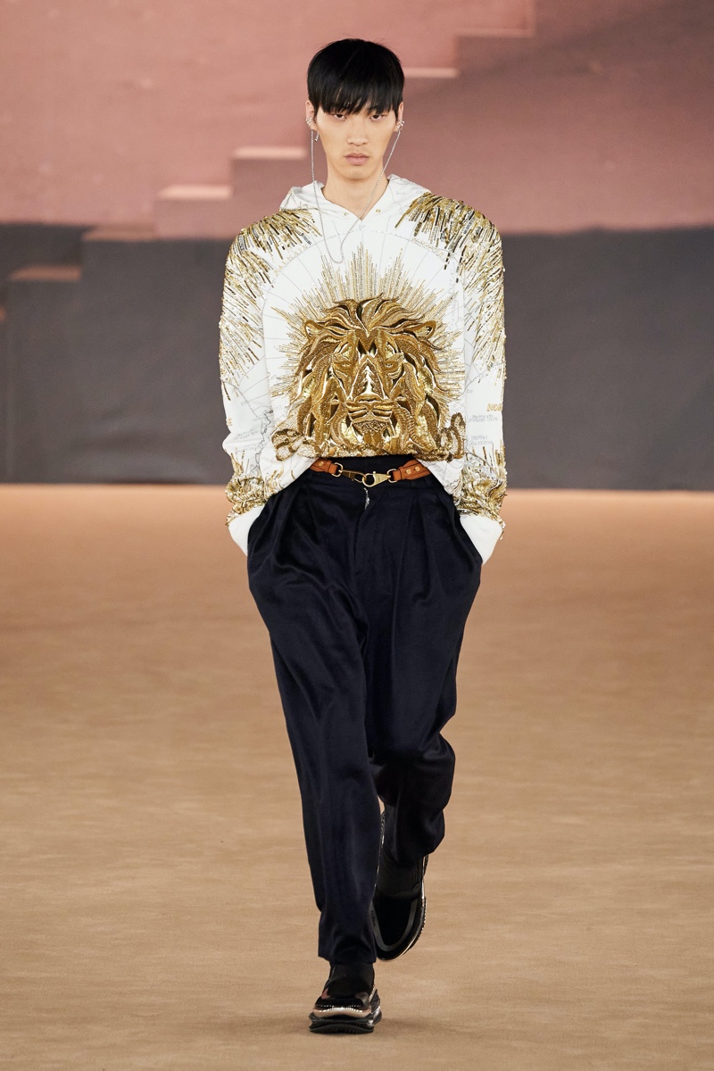 Balmain Fall Winter 2020 Mens Collection Runway 032