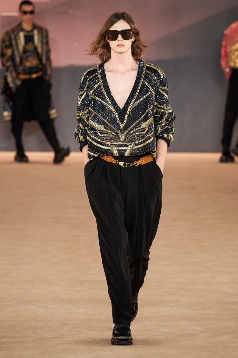 Balmain Fall Winter 2020 Mens Collection Runway 059