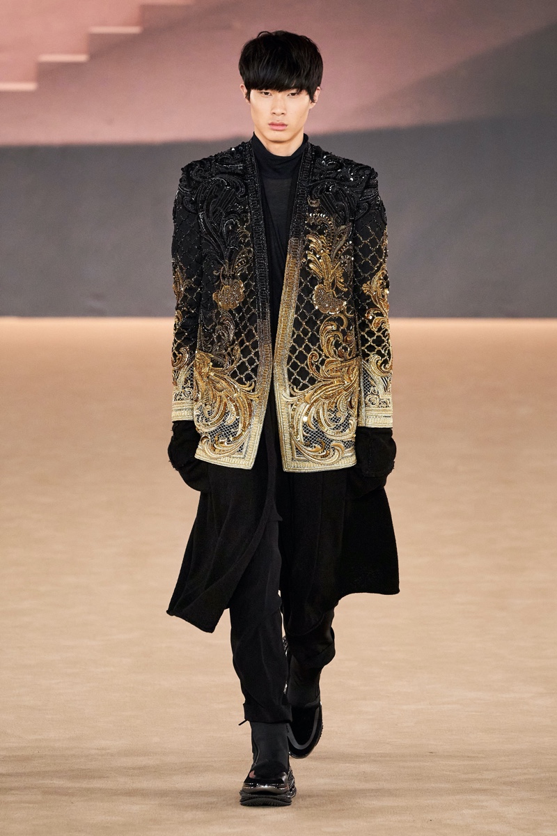 Balmain Fall Winter 2020 Mens Collection Runway 066