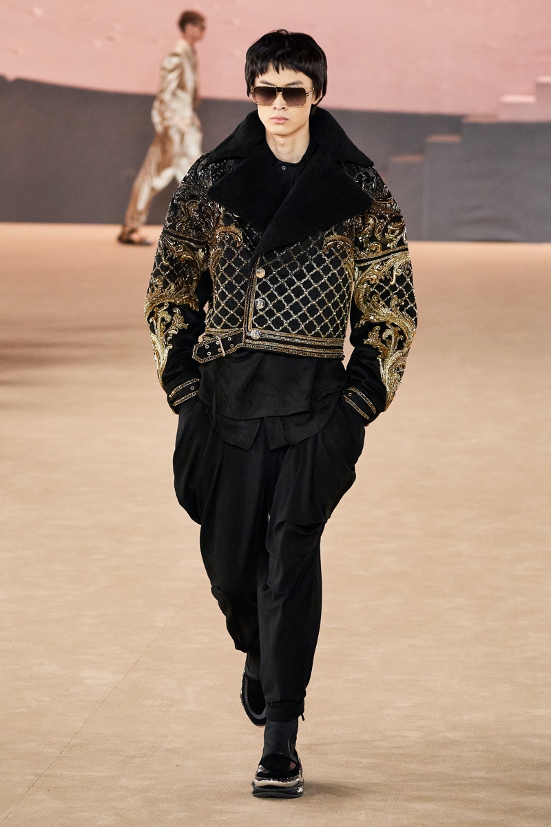 Balmain Fall Winter 2020 Mens Collection Runway 067