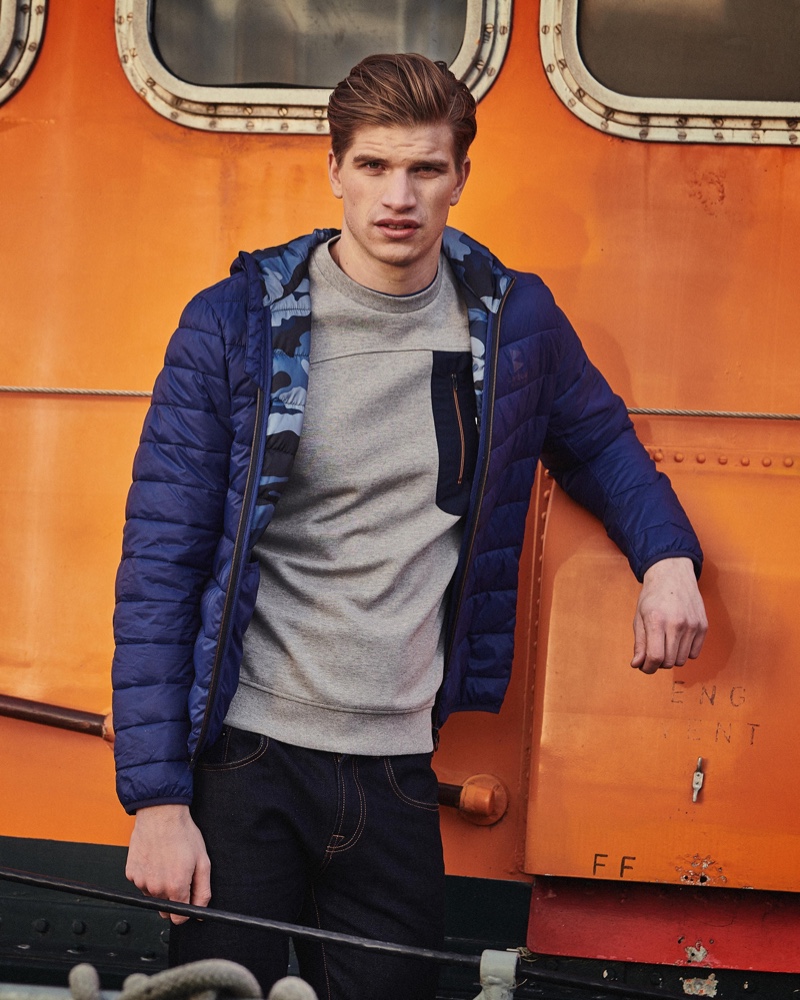Toby Huntington-Whiteley sports a look from Barbour's spring-summer 2020 collection.