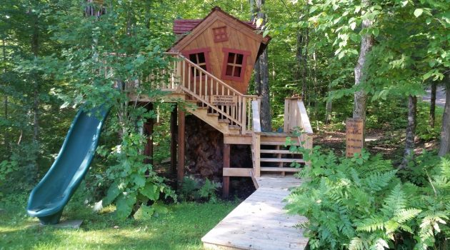 Outdoor Flooring for Playhouses Crooked Playhouse